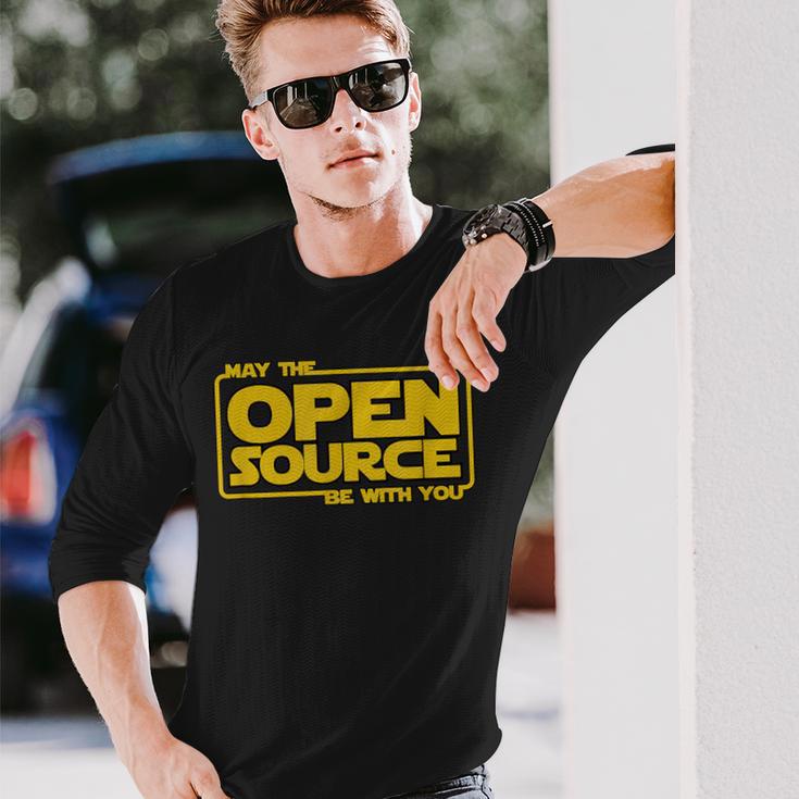 May Open Source Programming Devops Software Linux Java Langarmshirts Geschenke für Ihn