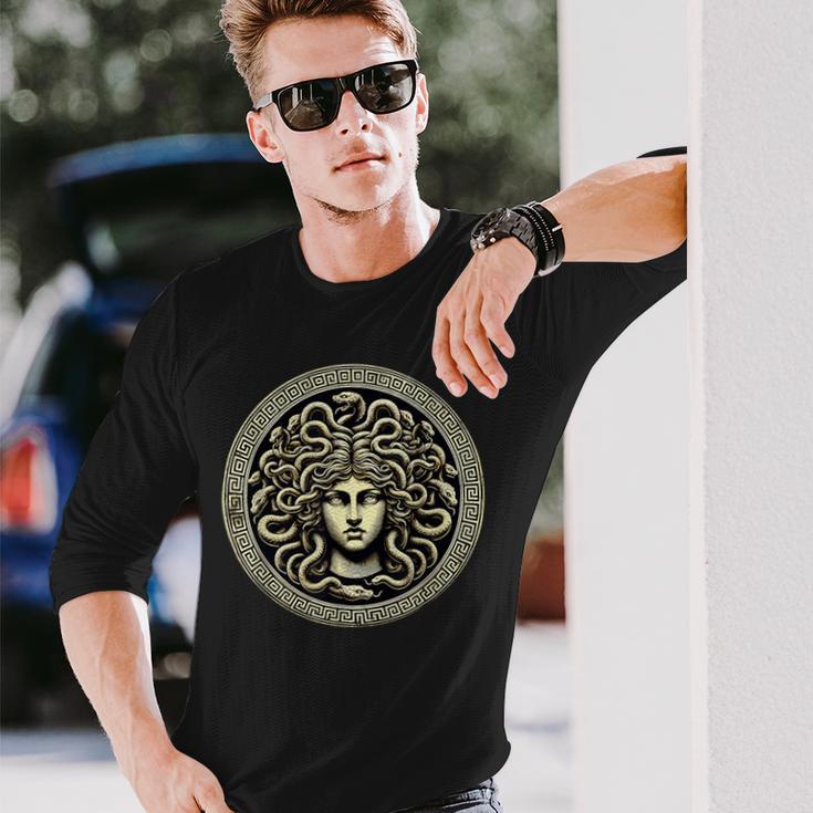 Medusa Mythos Gorgone Snake Hair Greek Mythology Langarmshirts Geschenke für Ihn