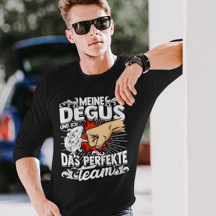 Meine Degus And Ich Das Perfekte Team Shrauchrat Degu Langarmshirts Geschenke für Ihn