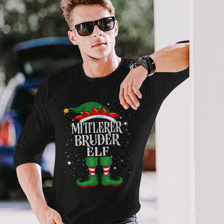 Middle Brother Elf Christmas Family Christmas Langarmshirts Geschenke für Ihn