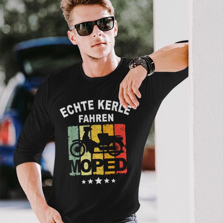 Moped Moped Motorcycle Saying Idea Langarmshirts Geschenke für Ihn