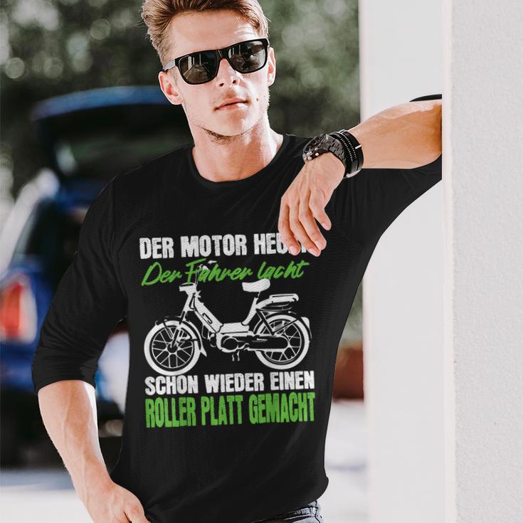 Moped Scooter Hercules intage Car S Langarmshirts Geschenke für Ihn