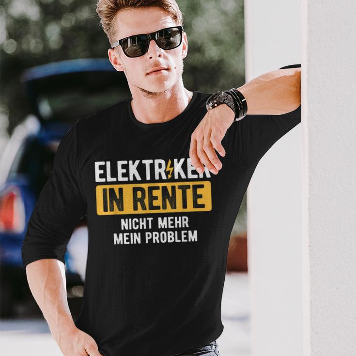 Nicht Mehr Problem Rente Craftsman Electricians Langarmshirts Geschenke für Ihn