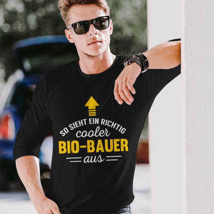 Organic Farmer Work So Looks A Cool Bio Farmer From Langarmshirts Geschenke für Ihn