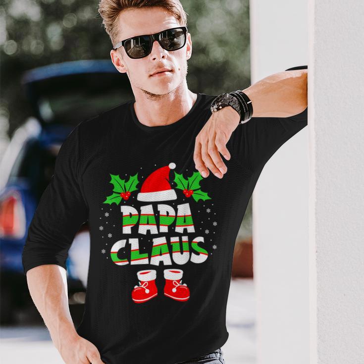 Papa Claus Outfit Christmas Family Christmas Langarmshirts Geschenke für Ihn