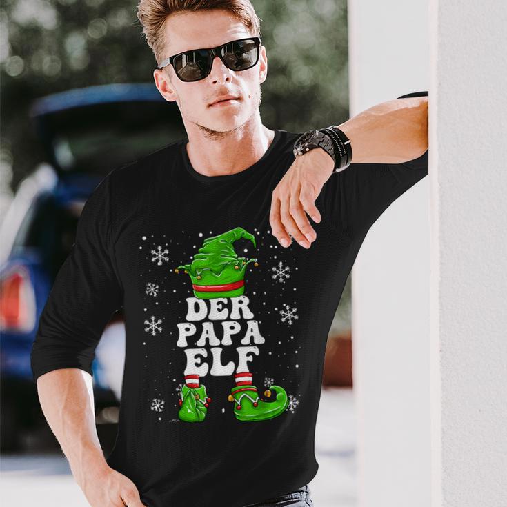 Papa Elf Father Elf Christmas Langarmshirts Geschenke für Ihn