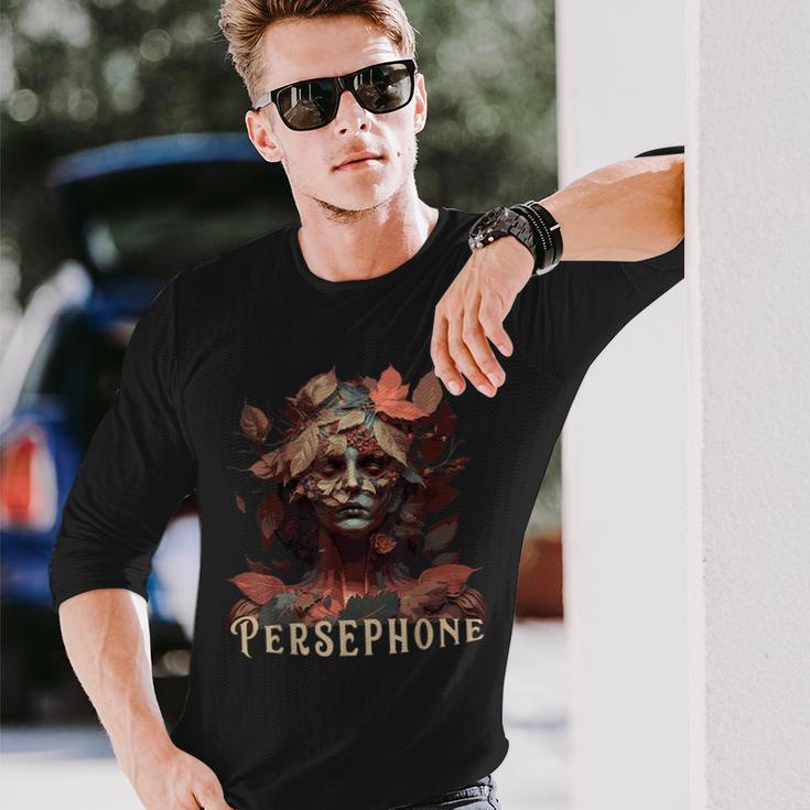 Perséfone Del Renacido Con Letras Camiseta de manga larga Regalos para él