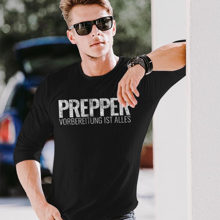 Prepper Preparation Ist Alles Survival Prepping Prepper Langarmshirts Geschenke für Ihn