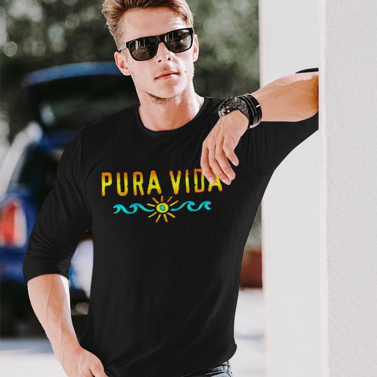 Puraida Costa Rica Sea Beach Sun Way Of Life Summer Langarmshirts Geschenke für Ihn