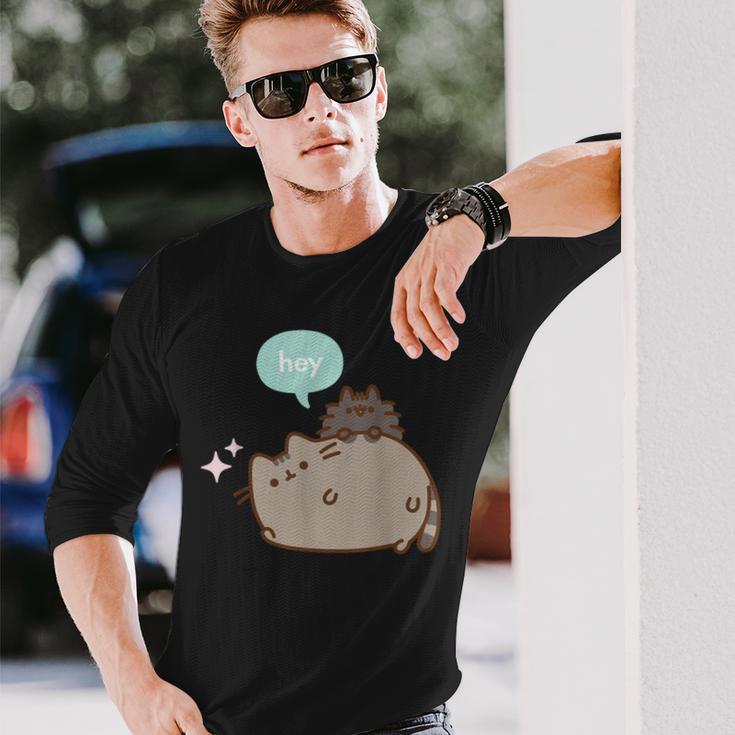 Pusheen Hey With Pip Langarmshirts Geschenke für Ihn