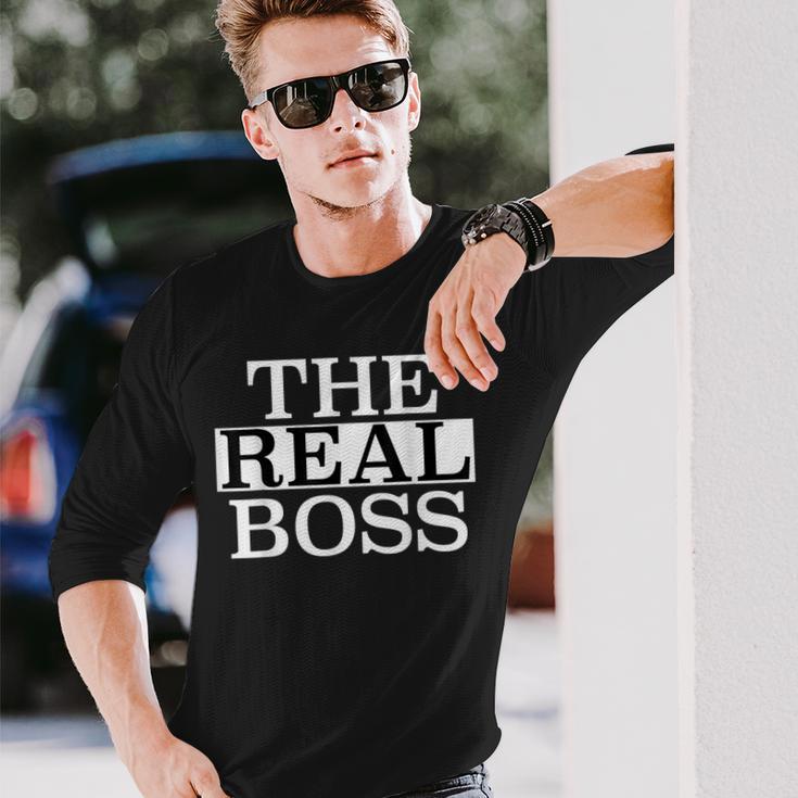 The Real Boss Langarmshirts Geschenke für Ihn