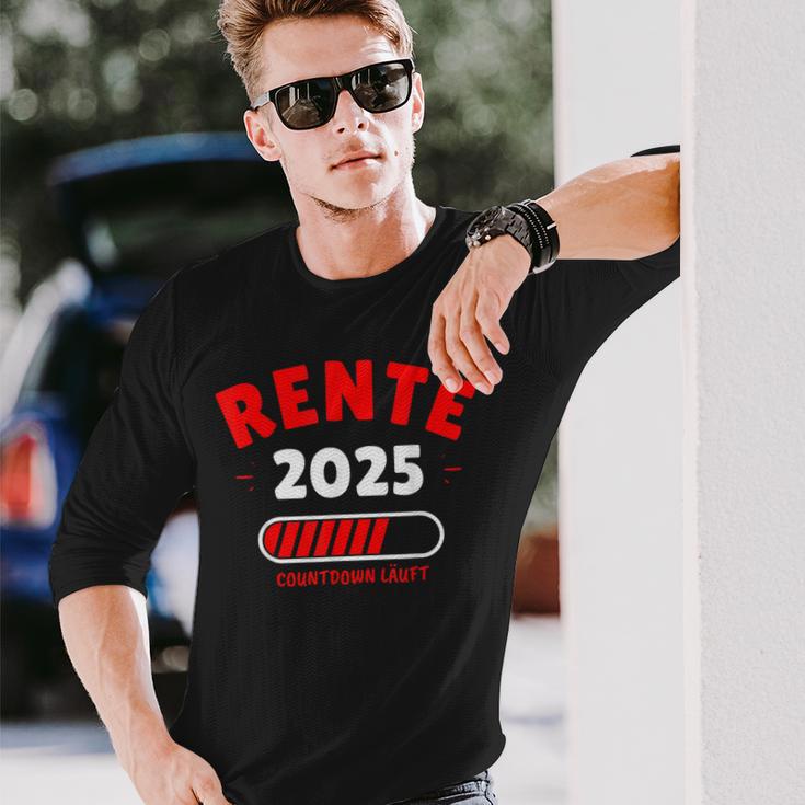 Rente 2025 Der Countdown Lauft Das Lustige Rentner Langarmshirts Geschenke für Ihn