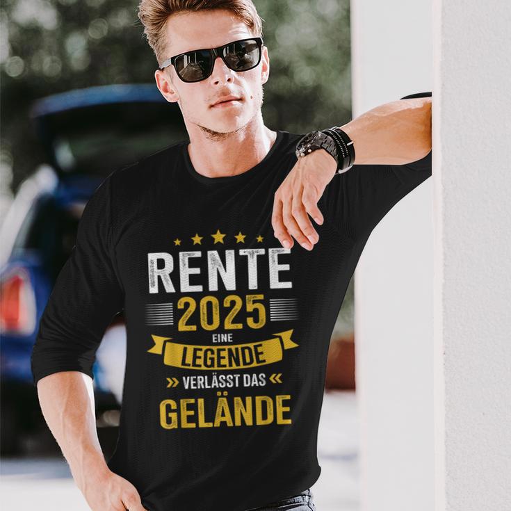 Rente 2025 Legend Leaves Terrain For Retirees Langarmshirts Geschenke für Ihn