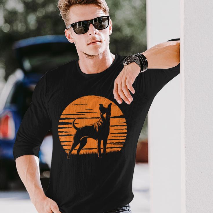 Retrointage Working Kelpie Dog Langarmshirts Geschenke für Ihn