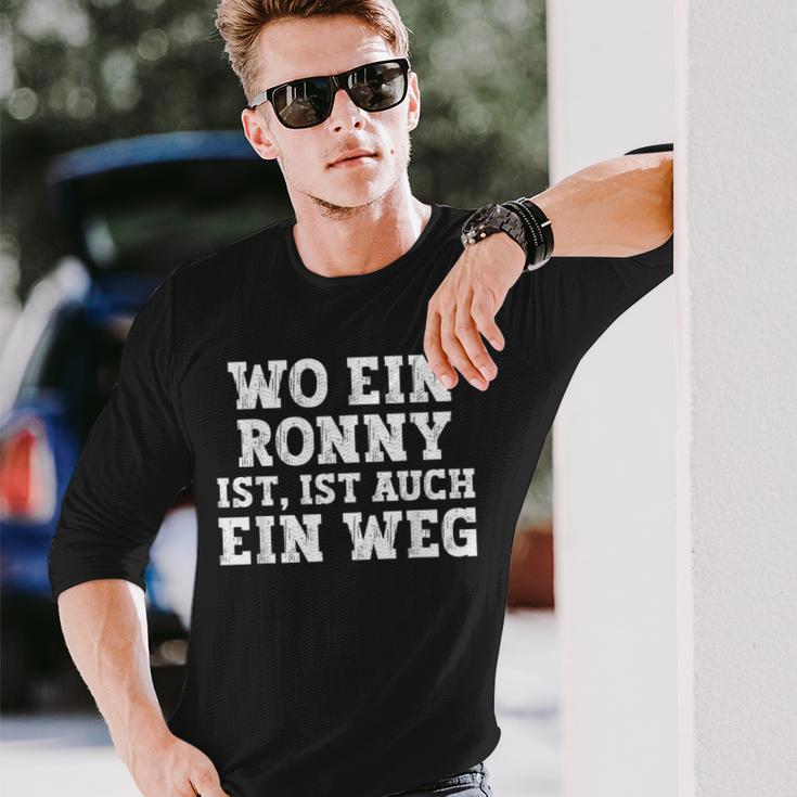 Ronny Saying For Birthday First Name Ronny Langarmshirts Geschenke für Ihn