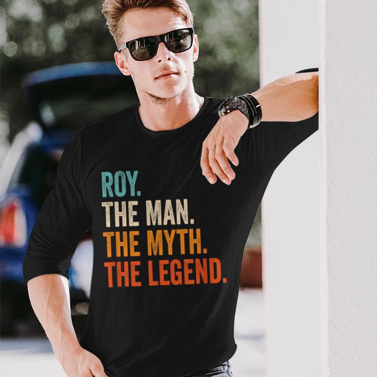 Roy The Man The Myth The Legend Name Roy Langarmshirts Geschenke für Ihn