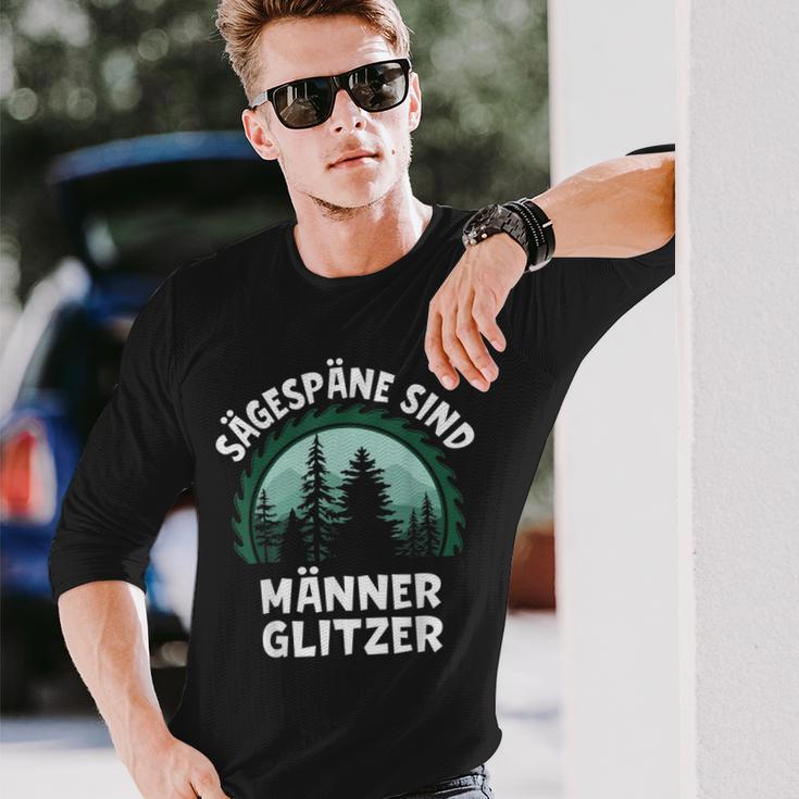 Sägespäne Sind Glitter Langarmshirts Geschenke für Ihn