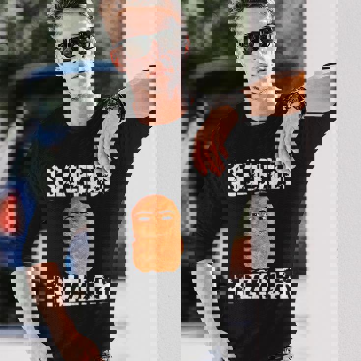 Skibidi Rizzler Brainrot Rizz Meme Long Sleeve T-Shirt - Monsterry