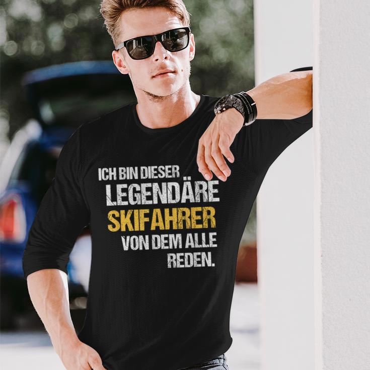 Skier Legend Ski Alpine Langarmshirts Geschenke für Ihn