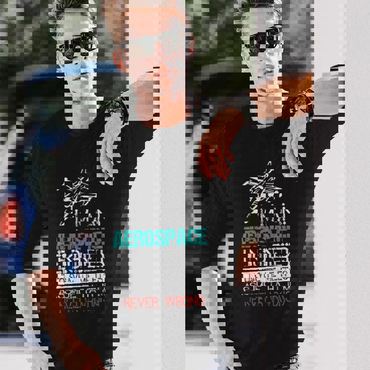 Soy Un Ingeniero Aeroespacial Ingeniero Aeroespacial Camiseta de manga larga Regalos para él