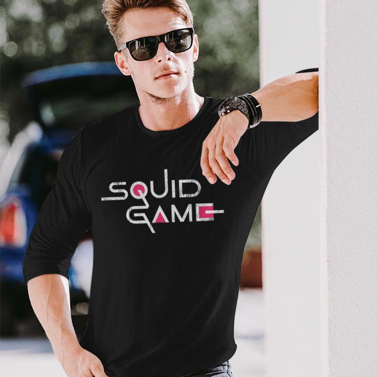 Squid Game Logo Langarmshirts Geschenke für Ihn