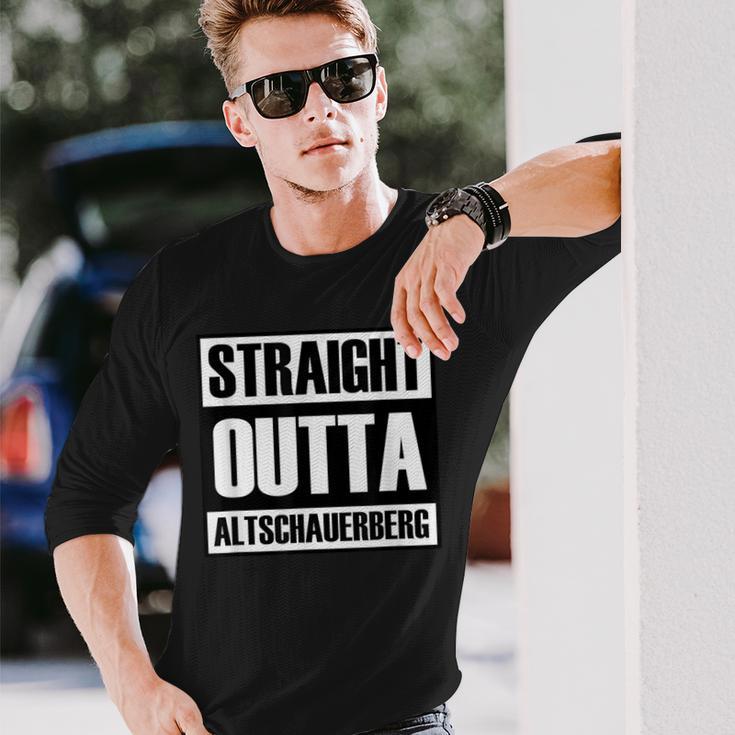 Straight Outta Altschauerberg Drachenlord Meme Internet Langarmshirts Geschenke für Ihn