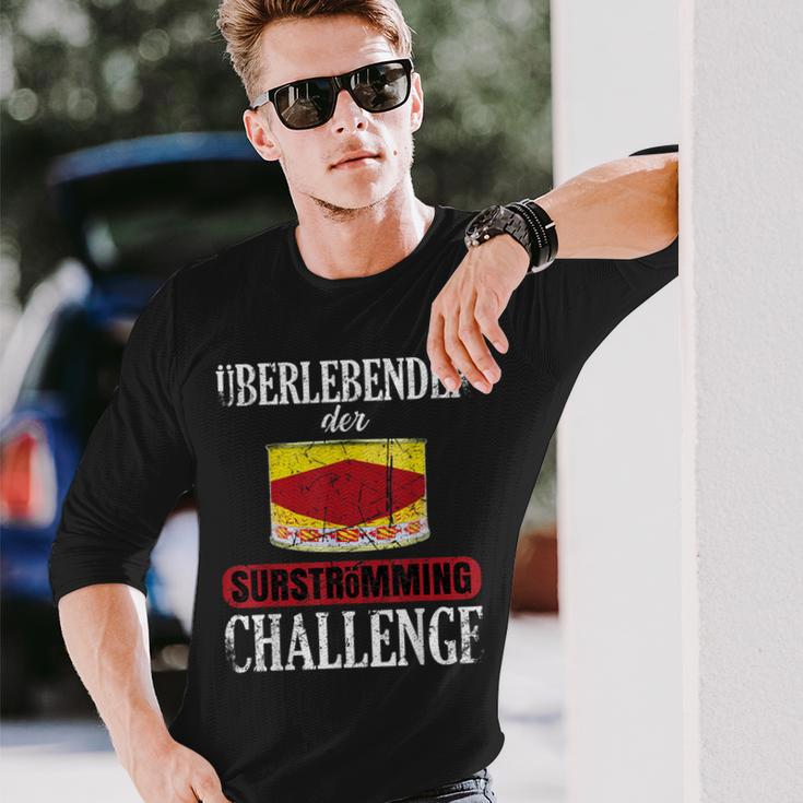 Surströmming Stinkfish From Sweden Survivor Challenge Langarmshirts Geschenke für Ihn