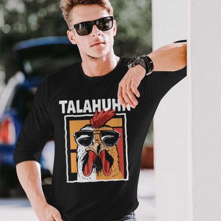 Talahuhn Saying Meme German Rap Outfit Carnival Langarmshirts Geschenke für Ihn