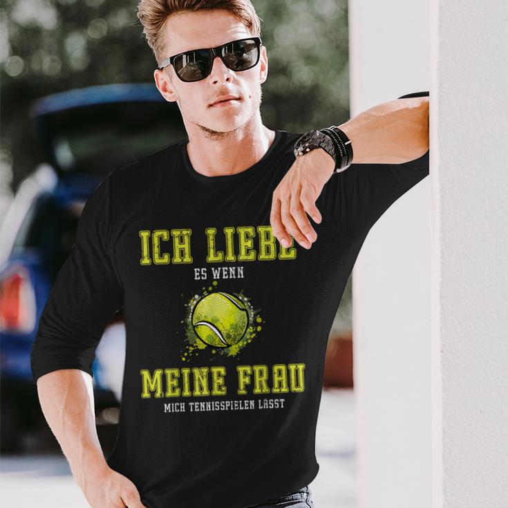 Tennis Player Tennis Langarmshirts Geschenke für Ihn