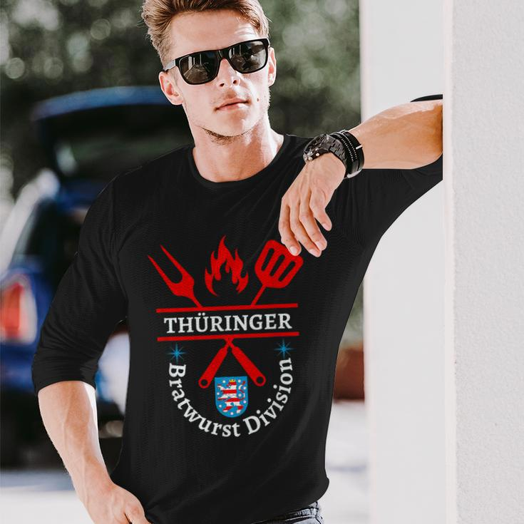 Thüringer Bratwurst Division Thuringia Bbq S Langarmshirts Geschenke für Ihn