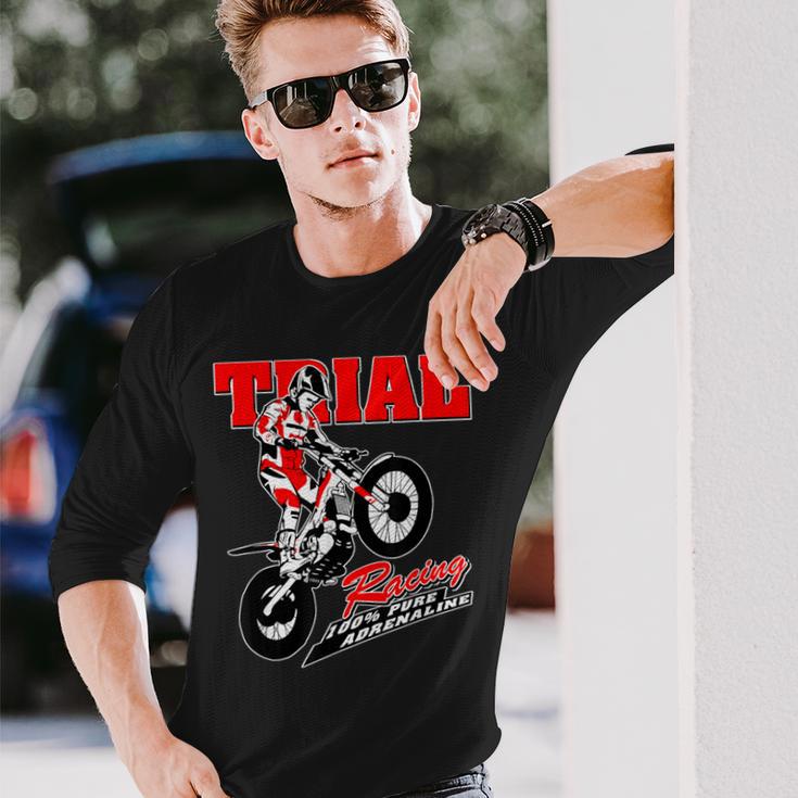 Trial Motorcycle Trial Drivers Moto Trial Langarmshirts Geschenke für Ihn