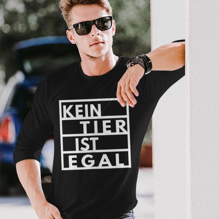 Vegetarianegan Goegan No Animal Is No Matter Animal Protection Langarmshirts Geschenke für Ihn