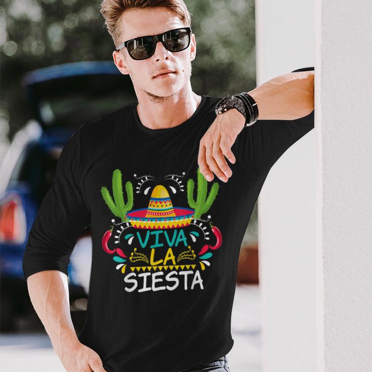 Viva La Siesta Cinco De Mayo Mexican Langarmshirts Geschenke für Ihn