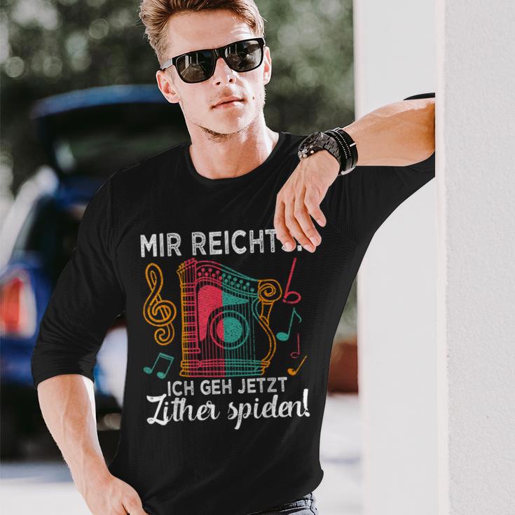 Zither Zither Player Langarmshirts Geschenke für Ihn