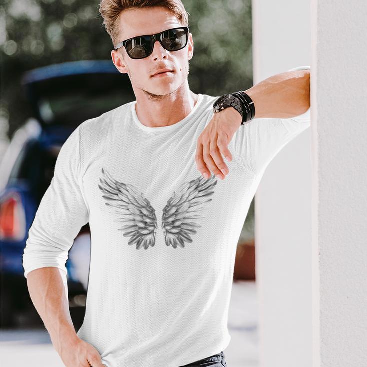 Angel Wings Angel Wings Angel Wings Angelwings Angel Langarmshirts Geschenke für Ihn