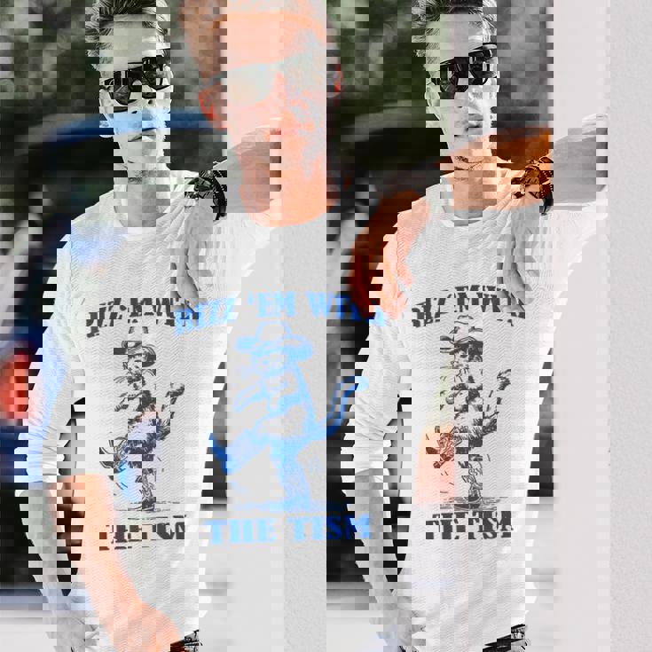 Autism Rizz Em Cat Rizz Em With The Tism Long Sleeve T-Shirt Gifts for Him