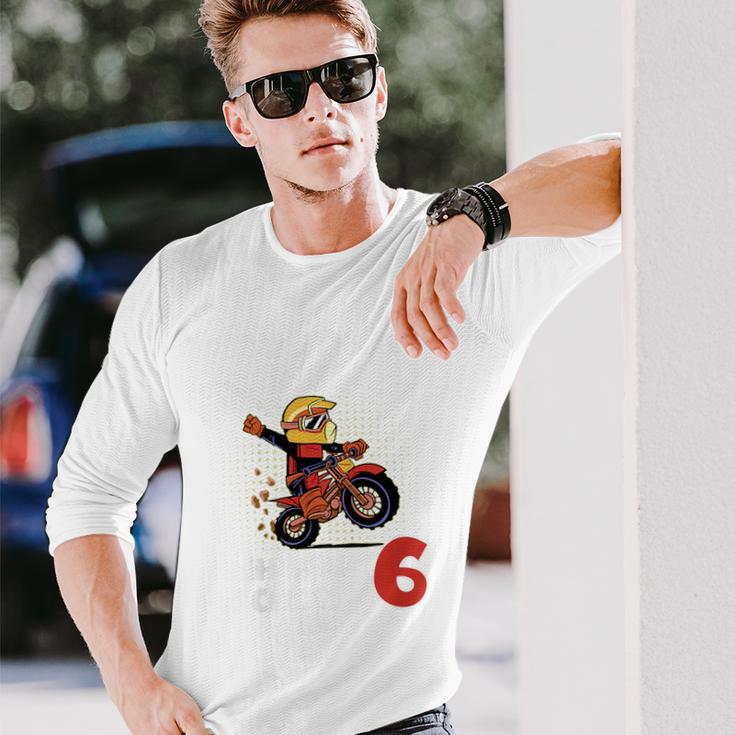 Children's 6Th Birthday Aus Dem Weg Ich Bin Schon 6 Years Motorcycle Langarmshirts Geschenke für Ihn