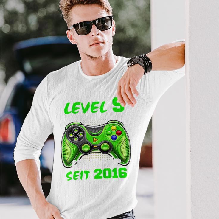 Children's Level 9 Birthday Boy Gamer 2016 9Th Birthday Langarmshirts Geschenke für Ihn