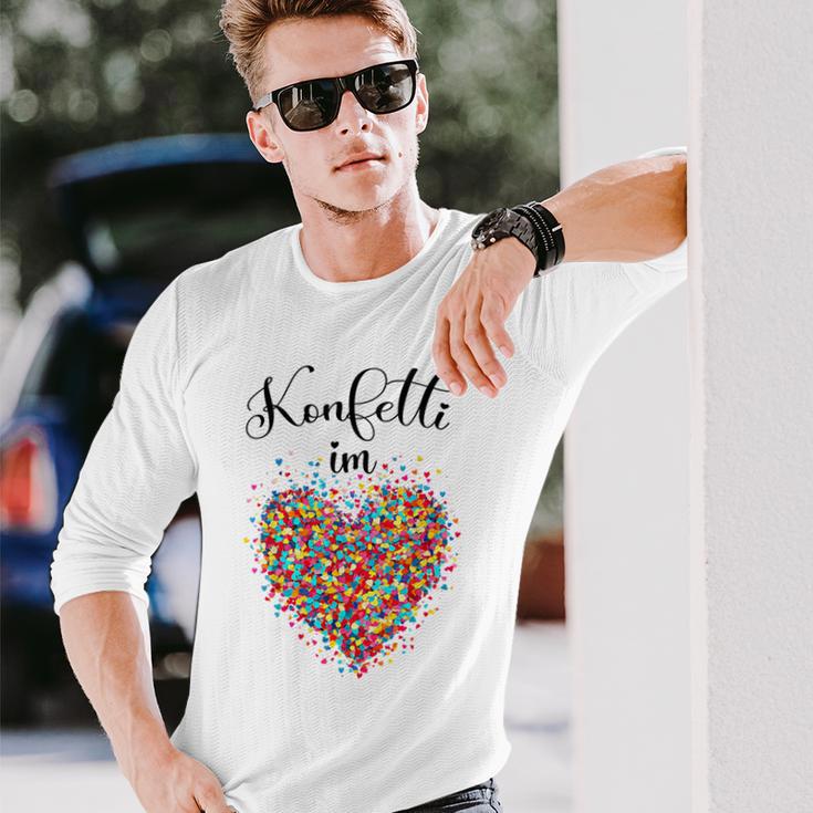 Confetti In The Heart Carnival Blue Langarmshirts Geschenke für Ihn