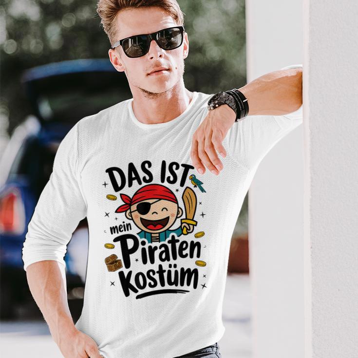 Das Ist Mein Piraten Kostü Das Ist Mein Blue Langarmshirts Geschenke für Ihn