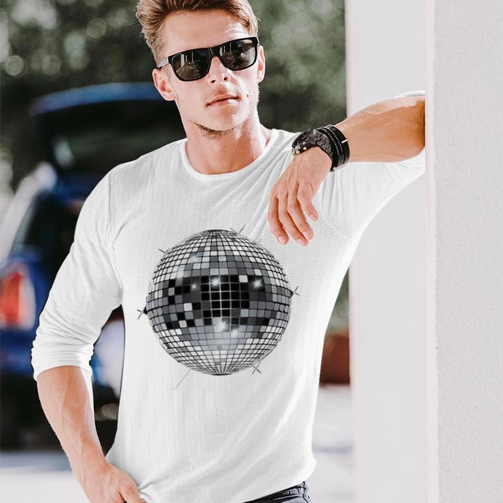 Discoballintage Retro House Disco Ball Cool Party Langarmshirts Geschenke für Ihn