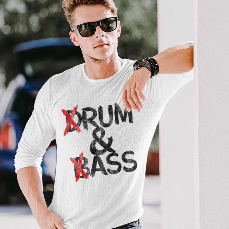 Drum And Bass Rum & Assintage Gray Langarmshirts Geschenke für Ihn