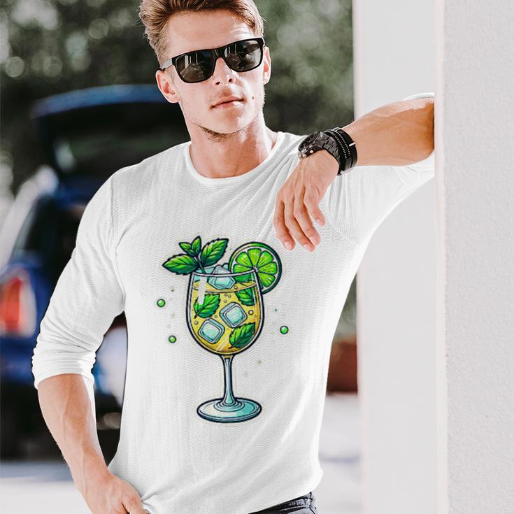 Hugo Spritz Holunder Sommer Sekt Prosecco Team Cocktail Langarmshirts Geschenke für Ihn