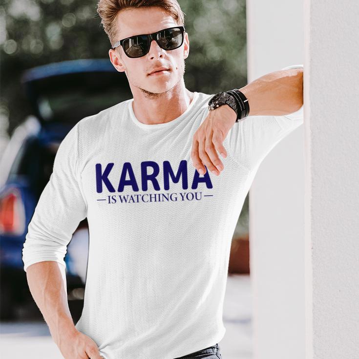 Karma Nur Gutes Karma Langarmshirts Geschenke für Ihn