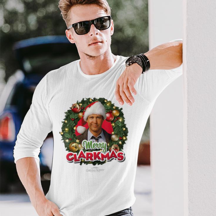 National Lampoon's Christmasacation Merry Clarkmas Blue Langarmshirts Geschenke für Ihn