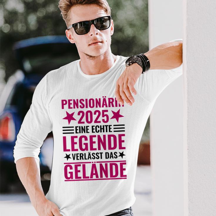 Pensionärin 2025 Eine Echte Legendeerlässt Das Gelände German Langu Langarmshirts Geschenke für Ihn