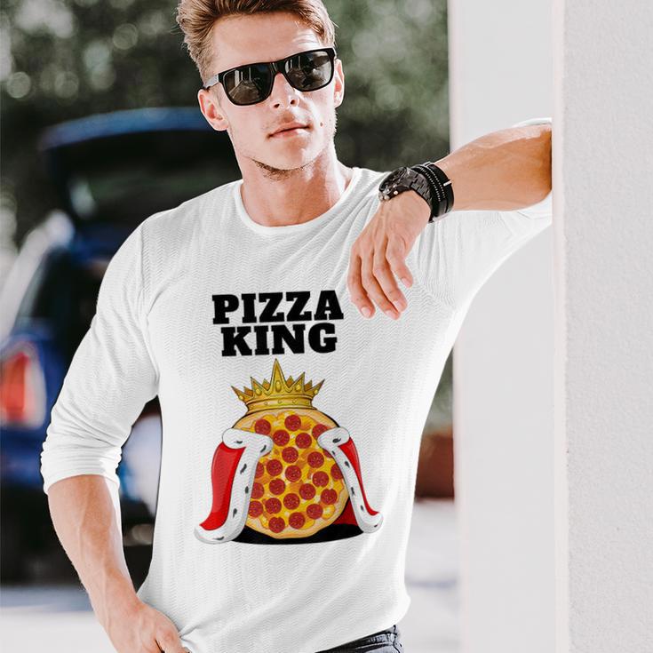 Pizza King Pizza Lovers Langarmshirts Geschenke für Ihn