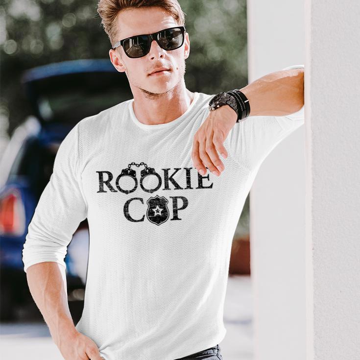 Rookie Novelty Rookie Cop Police Gray Langarmshirts Geschenke für Ihn