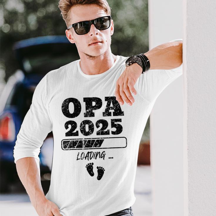 Zum Opa Beförders 2025 Gray Langarmshirts Geschenke für Ihn