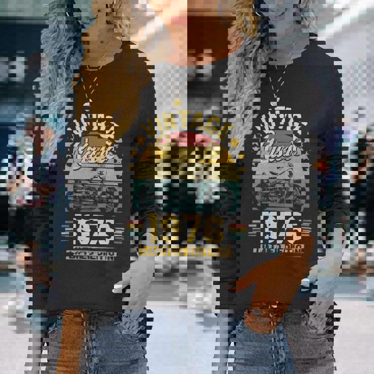 1976 Motorcycle Limited Edition Long Sleeve T-Shirt Gifts for Her